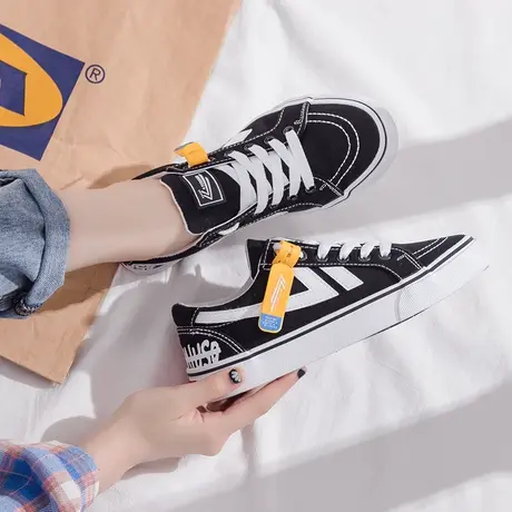 2020夏季帆布鞋女低帮百搭ins潮透气平底ulzzang学生布鞋复古港味图片