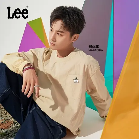 【郑业成同款】Lee23秋冬新品buddy Lee防泼水可收纳男女同款卫衣图片