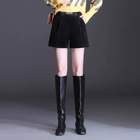 时尚秋装短裤阔腿裤女2023新款韩版显瘦休闲靴裤高腰百搭休闲裤潮商品大图