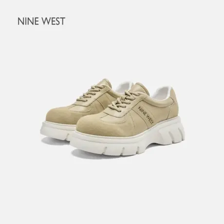 Nine West/玖熙复古厚底德训鞋女2025新款夏季配裙子增高运动休闲图片