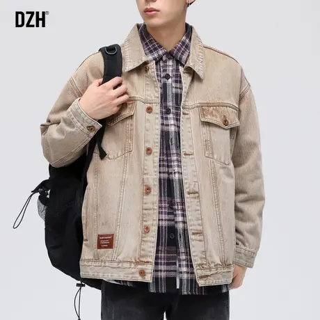 男士今年流行牛仔外套男新款男装秋季工装夹克春秋季牛仔褂外衣男商品大图