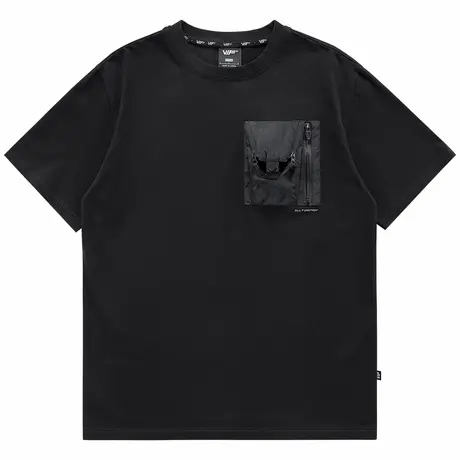 VIP夏季机能风口袋短袖T恤男潮牌户外宽松重磅打底衫纯棉半袖体恤商品大图