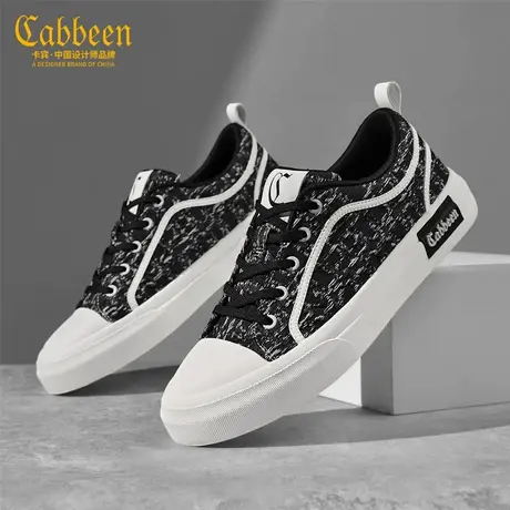 Cabbeen/卡宾男鞋2025秋季新款时尚百搭平底板鞋男款软底休闲鞋商品大图