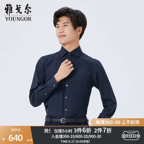 【商场同款】雅戈尔男士衬衫秋冬新款官方商务休闲长袖衬衫S3917商品大图