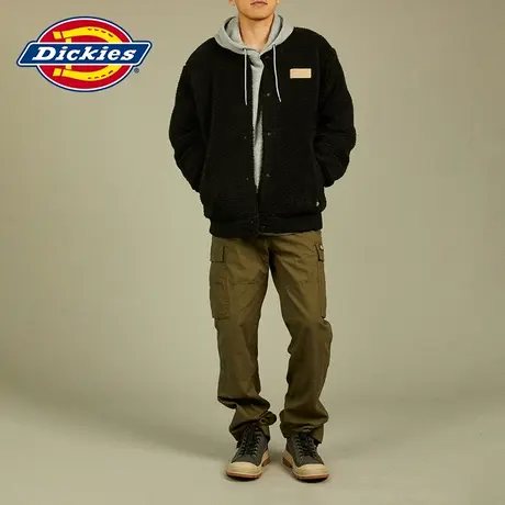 Dickies商场同款 23秋冬新品双面穿羊羔绒夹克棉服外套 男女情侣图片