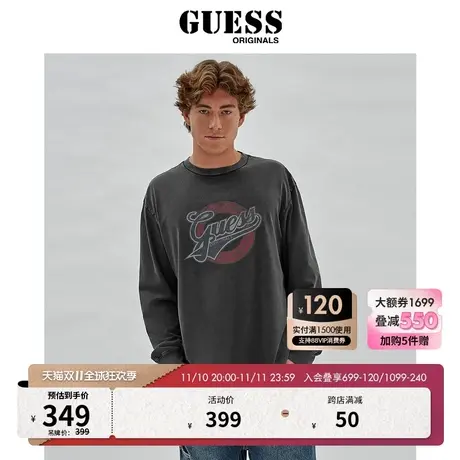 GUESSOriginals23年新款冬男士印花时尚经典长袖T恤-M4RI47K9XF1商品大图