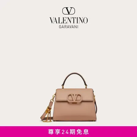【24期免息】华伦天奴VALENTINO女士 VSLING小号粒面小牛皮手提包商品大图