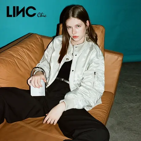 【好物体验专享】LINC金羽杰女轻奢轻薄短款羽绒服外套Y21801101G图片