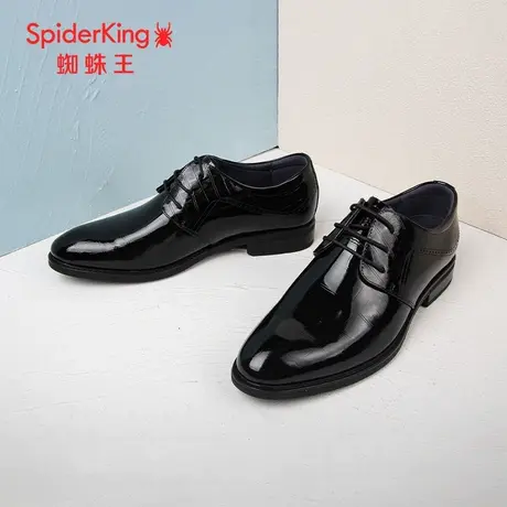 SPIDER KING/蜘蛛王男鞋真皮2023春秋商场新款亮皮商务婚礼正装软图片