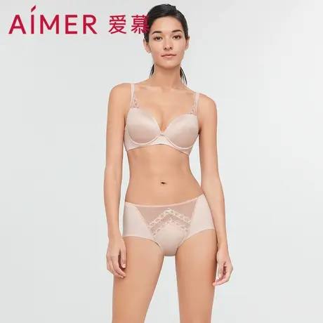 爱慕内裤女夏季轻薄透气柔软亲肤包臀纯棉底裆中腰平角裤AM237251图片