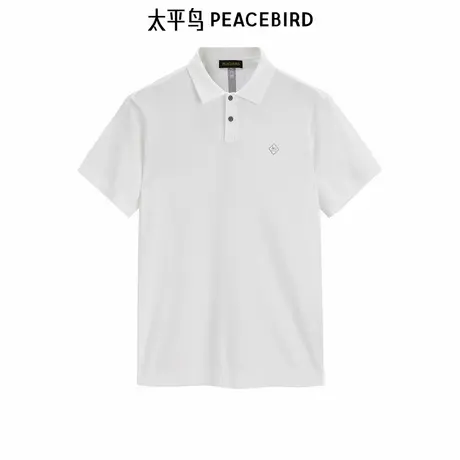 太平鸟男装刺绣polo衫夏季新款针织短袖潮B1EEE18图片