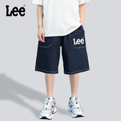 Lee童装男童短裤夏季薄款2025新款痞帅男大童休闲裤子儿童牛仔裤商品大图