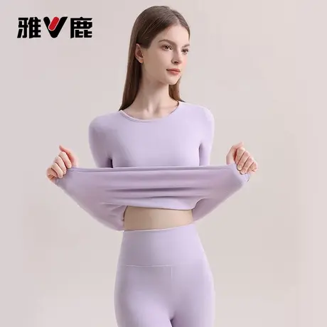 【晁然专属】雅鹿女士保暖内衣秋衣秋裤女款薄款套装冬季2025新款商品大图