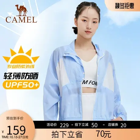 骆驼2023春季新款女装风衣薄款外套轻薄透气休闲时尚防晒皮肤衣女商品大图