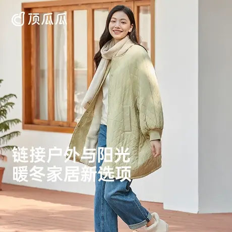 【软绵棉】睡衣女款冬季睡袍三层夹棉加厚可外穿家居服套装女秋冬商品大图
