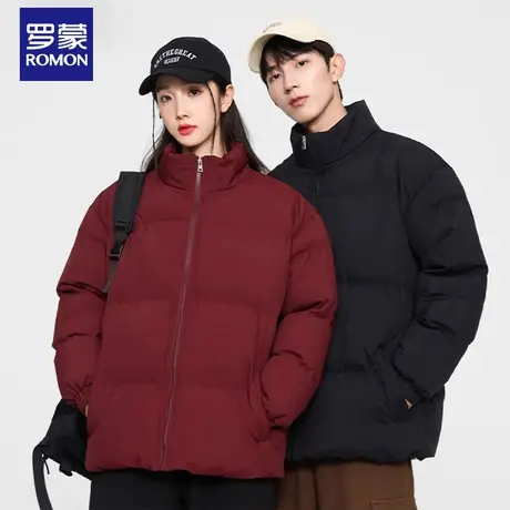 罗蒙2023年冬季潮流新款宽松舒适保暖面包服男女同款外套图片