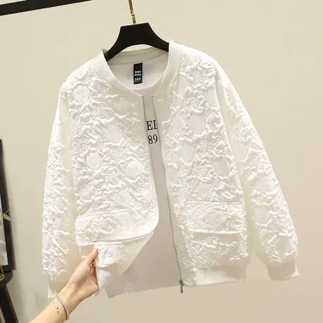 早春棒球服外套女短款2023春秋新款韩版宽松休闲夹克衫小个子外套图片