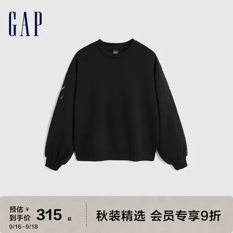 Gap女装秋季2023新款舒适宽松廓形圆领运动上衣729652时尚卫衣图片
