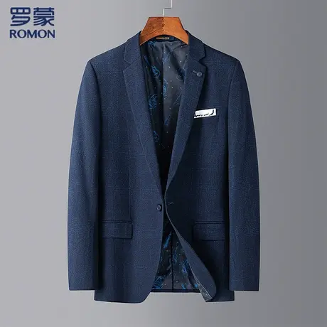 【特惠清仓】罗蒙男士西装四季款休闲舒适通勤西服百搭西服外套男图片