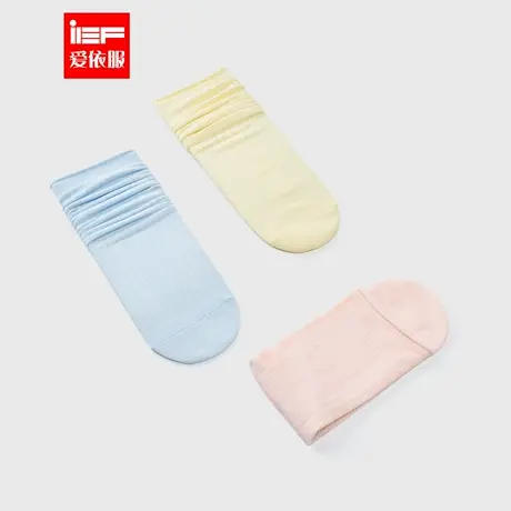 IEF/爱依服堆堆袜2025春季新款日系JK制服纯色透气百搭中筒袜商品大图