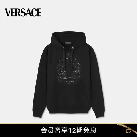 【春夏新品】VERSACE/范思哲 男士缀饰Versace Cartouche连帽衫图片