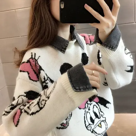 毛衣女装2024年新款春秋季女士春款春装宽松外穿上衣打底衫洋气潮商品大图