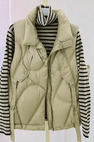 2023春新款羽绒棉马甲背心女外穿秋冬韩版宽松短款坎肩马夹外套女商品大图