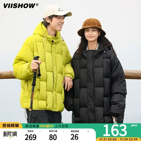 VIISHOW棉服男士冬季新款潮牌ins加厚面包服立领外套美式宽松棉衣商品大图