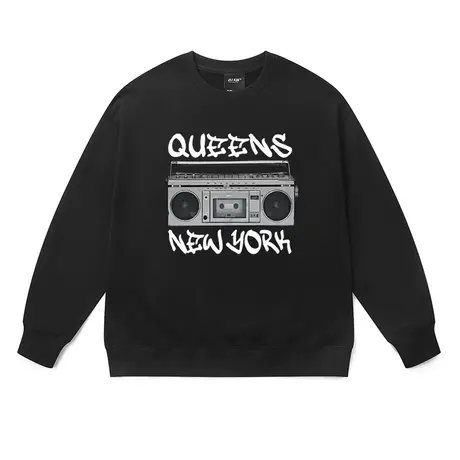 冬季加厚卫衣高街复古vibe风收音机小众ins风街头宽松套头上衣潮图片