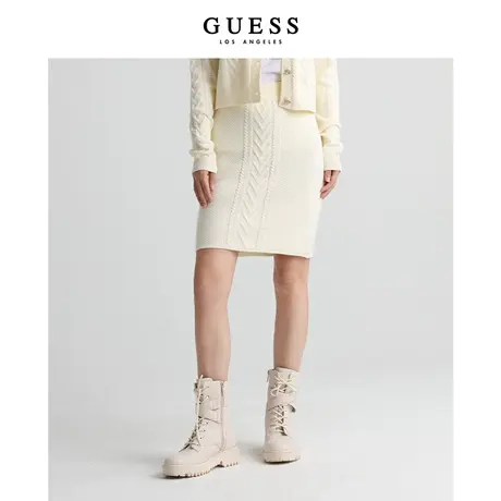 GUESS女士针织修身半身裙-W3RD57Z2V42图片