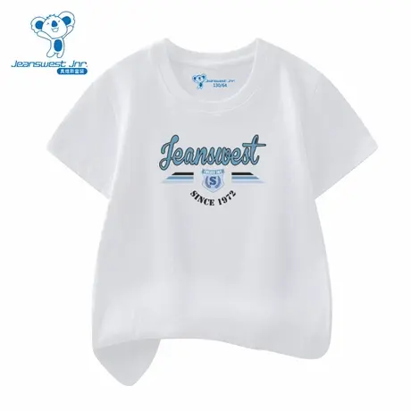 XD真维斯男童装2025夏季新款简约风美式洋气卡通印花男款短袖T恤图片