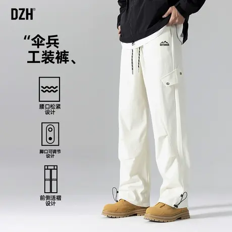 男士降落伞兵工装裤男春季直筒宽松2025新款美式冲锋裤长裤子男款商品大图