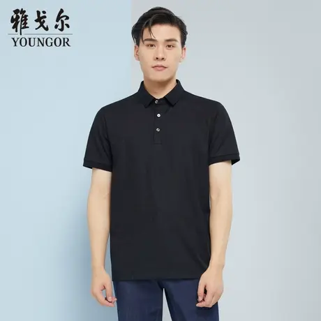 雅戈尔奥莱 商场同款男士短袖T恤新款官方正品商务休闲短袖POLO衫商品大图