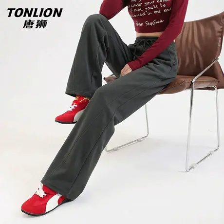 唐狮官方宽松卫裤女2026新款春季美式香蕉裤学生运动裤休闲裤子VC商品大图