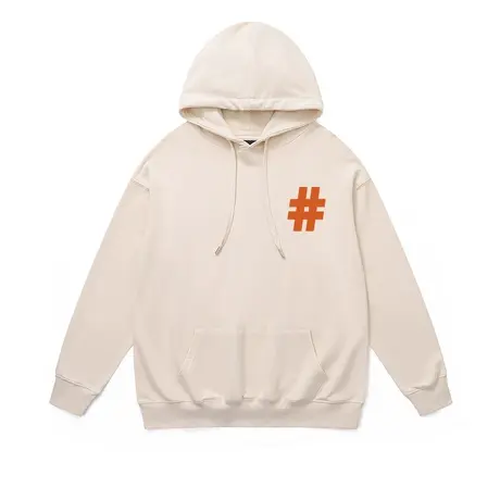 连帽卫衣中性款港潮欧美风简约符号设计美式加绒运动纯棉情侣外套商品大图