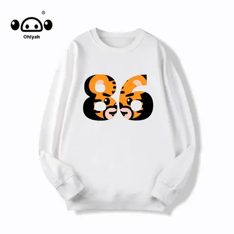 Ohlyah卫衣女2023年春秋新款韩版圆领宽松百搭bf慵懒风上衣薄款商品大图