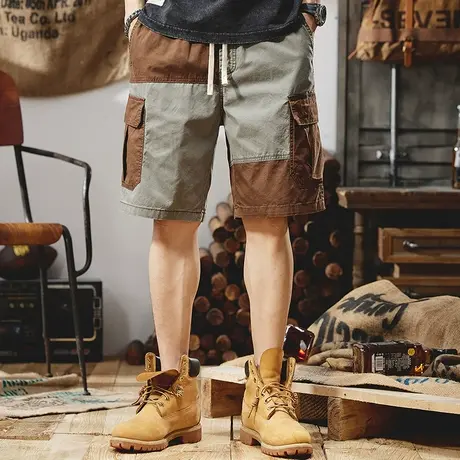 Modi Nick/摩帝尼克宽松休闲五分裤直筒男士百搭潮流薄款男款裤子商品大图