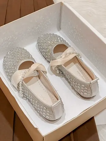 2023新款水钻包头软底单鞋蝴蝶结平底圆头外穿网红百搭春夏季女鞋图片