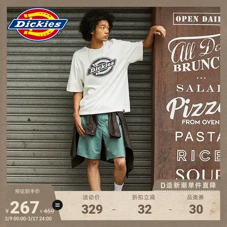Dickies 春夏工装SOLOTEX UV轻防晒短裤男女情侣宽松户外商品大图