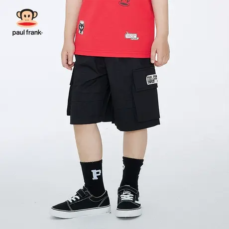 大嘴猴男童短裤夏装2023夏季男孩工装中裤薄款裤子儿童夏款童装潮图片