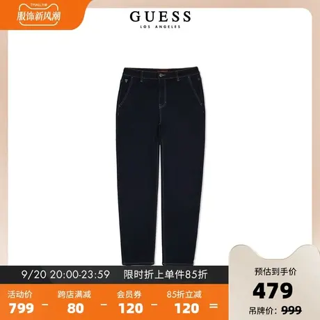GUESS23 新款秋男士休闲经典舒适百搭直筒宽松牛仔裤-X3PA25D51V1商品大图