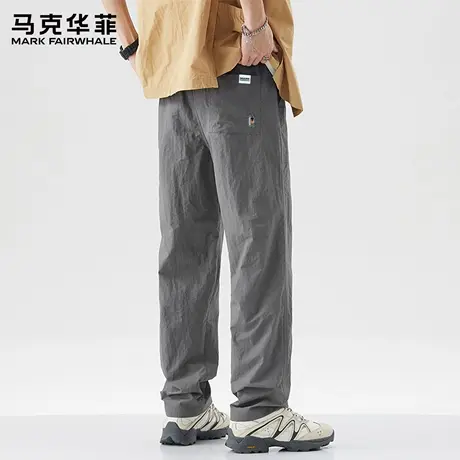 马克华菲美式裤子男款宽松直筒2025新款秋季薄款休闲阔腿男生长裤商品大图