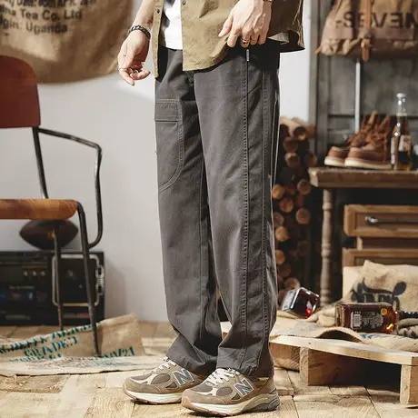 Modi Nick/摩帝尼克裤子男款夏季时尚潮流直筒休闲裤男裤夏季薄款商品大图