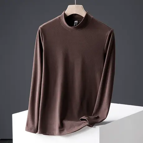 秋冬季2024新款男士内搭半高领毛衣冬天男装大码慵懒风打底衫上衣图片