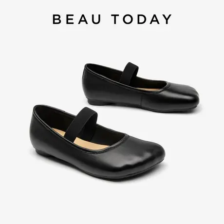 BeauToday法式玛丽珍鞋女2024新款平底芭蕾鞋女外穿低跟复古单鞋商品大图