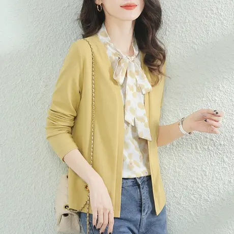 韩潮袭人假两件碎花长袖衬衫女2023秋新款设计感小众衬衣显瘦上衣商品大图