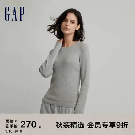 Gap女装秋冬2023新款舒适宽松打底针织衫793890时尚休闲毛衣图片