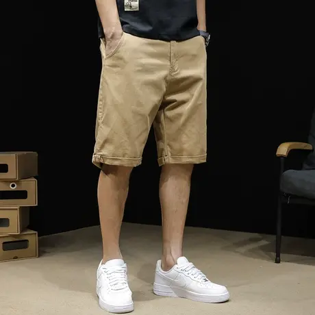 高端美式工装短裤男夏季潮牌男士休闲五分裤男裤2023新款大码裤子商品大图