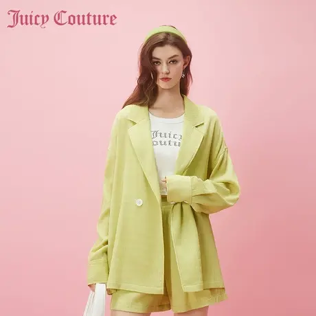 Juicy Couture橘滋春夏新款外套长袖西服外套绿豆心情甜酷风女图片