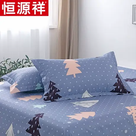 恒源祥纯棉枕套全棉枕头套48x74cm宿舍枕芯套加厚单个家用 一对装商品大图